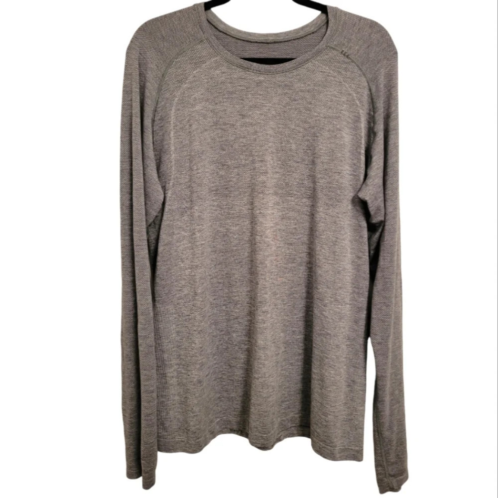 LULULEMON Men's XL Metal Vent Tech long sleeve shirt Slate gray athleisure